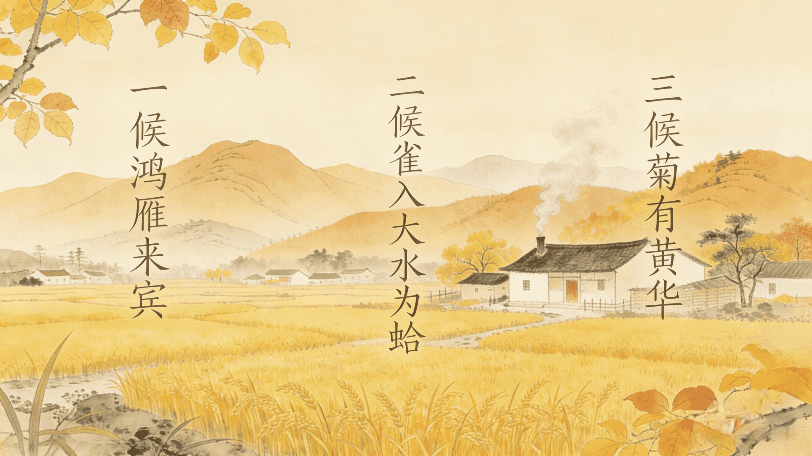 立秋三候